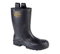 Grafters M928A Mens Safety Rigger Wellies Boots Black - UK 8