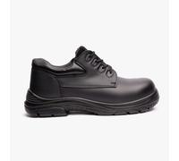 Grafters Safety Shoes M9504A - Men's Leather Super Wide - Black