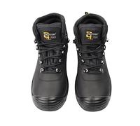 Grafters Safety Boots M9508A Mens Leather Super Wide Black UK 7