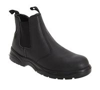 Chelsea Safety Boot - Black - Black - size UK Mens Size 9