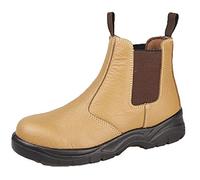 Chelsea Safety Boot - Tan - Tan - size UK Mens Size 12