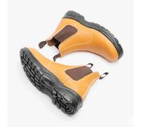 Grafters M955B Mens Leather Chelsea Safety Boots Tan - Uk-Size-12 Light Brown