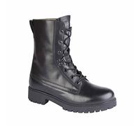 Grafters M9666A Unisex Leather Assault Boots Black - UK 6