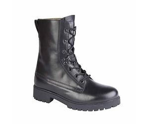 Grafters M9666A Unisex Leather Assault Boots Black