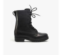 Grafters M9666A Unisex Leather Assault Boots Black - UK 12