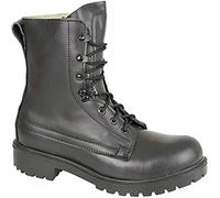 Grafters M9666A Unisex Leather Assault Boots Black UK 7