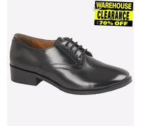 Grafters Womens Leather Uniform Shoes Black