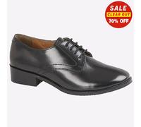 Grafters Womens Cadet Leather Parade 4 Blind Eyelet Hi Shine Heeled Shoe (UK 3)