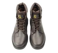 Grafters Mens Apprentice 6 Eye Safety Toe Cap Boots Brown (12 Uk)