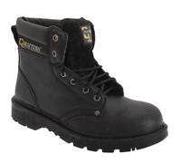 Grafters Men's Apprentice 6 Eye Safety Toe Cap Boots in Black | Size: 10 Grafters Black 10