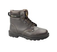 Grafters Men's Apprentice 6 Eye Safety Toe Cap Boots in Brown Grafters Brown 6