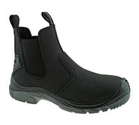 Grafters Mens Black Lightweight Safety Chelsea Dealer Work Boots M371A KD-UK 4 (EU 37)