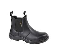 Grafters Mens Fully Composite Non Metal Safety Dealer Work Boot Black Leather M899A (Black, UK Footwear Size System, Adult, Men, Numeric, Medium, 6.5)