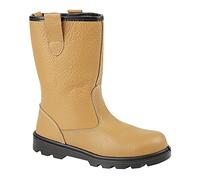 Grafters Mens Heavy Duty Safety Rigger Boots Tan UK 14