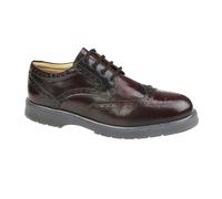 Grafters Men's Leather Brogues in Burgundy | Size: 14 Grafters Burgundy 14