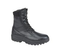 Grafters Men's Maverick Leather Combat Boots in Black | Size: 7 Grafters Black 7