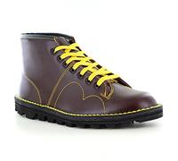 Grafters Mens Original Coated Leather Retro Monkey Boots (11 UK) (Wine)