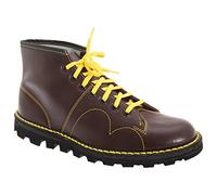 Grafters Mens Original Coated Leather Retro Monkey Boots (4 UK) (Wine)