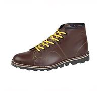 Grafters Mens Leather Original 60s Mod Monkey Boots Wine UK 8