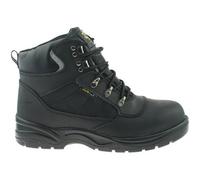 Grafters Mens Safety Waterproof Hiker Type Toe Cap Boots Black (49 Eur)