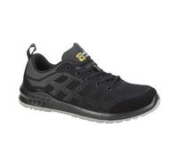 Grafters Mens Suede Safety Trainers Black/grey (8 Uk)