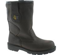 Grafters Men's Leather Rigger Safety Boots M560B Brown