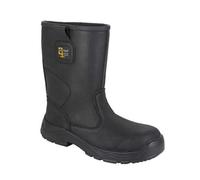 Grafters Mens Waterproof Safety Rigger Boots Black (11 Uk)