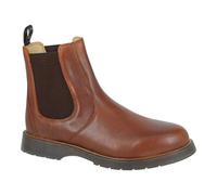 Grafters Mens Womens Ankle Gusset Chelsea Leather Boot Walking Shoes Size 3-14