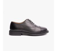 Grafters MORGAN XM620A Unisex Leather Oxford Shoes Black - UK 12