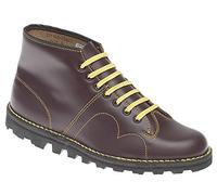 Grafters New Retro Treaded Sole Leather Monkey Boots Wine 6
