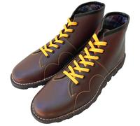 Grafters Retro Treaded Sole Leather Monkey Boots Wine 8