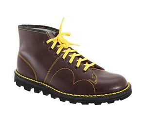 Grafters Roamers Unisex Wine Leather Monkey Boot UK 3 Chukka