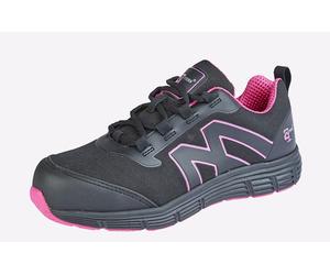Grafters Rondeim Womens Work | Safety Footwear | Black/Hot Pink | UK Size 6
