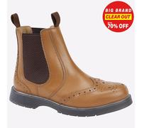 Grafters M281BT Brogue Capped Twin Gusset Chelsea Boots