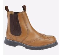Grafters M281BT Brogue Capped Twin Gusset Chelsea Boots