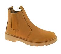 Grafters Safety Dealer Boots Grinder M808N Men's - S1P SRC Steel Toe - Honey Nubuck - UK 11