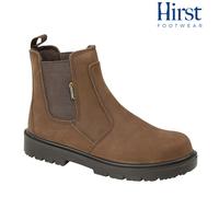 Grafters Safety Work Boots Brown Slip On Steel Toe Cap Leather Dealer M9568B