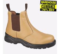 Grafters San Diego Mens Leather Everyday Work Outdoor Safety Boots Brown