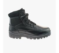 Grafters Sherman Unisex Adults Leather Lace-Up Comfort Black Ankle Boots