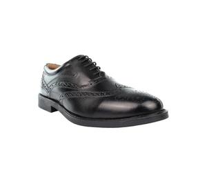 Grafters The Original Mens Brogue Leather Shoes Black 8