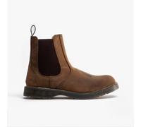 Grafters M186WB Unisex Leather Gusset Chelsea Boots Brown