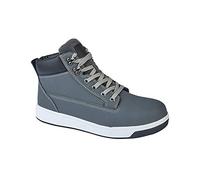 Grafters Unisex Grey Sports Type Safety Toe Cap Trainer Boots - Grey, UK 11/EU 45