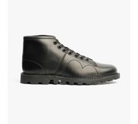 Grafters UNISEX Original Leather Monkey Boots Black - UK 6