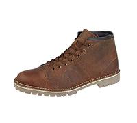 Grafters UNISEX Original Leather Monkey Boots Waxy Brown
