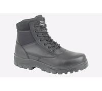 Grafters SHERMAN Unisex Leather Work Boots Black