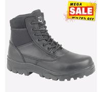 Grafters Vermont Sherman Mens Leather Adventure Outdoor Combat Ankle Boots Black