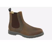 Grafters, M186WB-13 Leather Gusset Chelsea Boot Brown Waxy size 13 UK