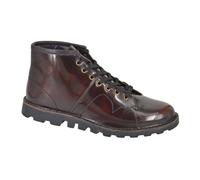 Grafters Women's Leather Monkey Boots in Burgundy | Size: 8 Grafters Burgundy 8