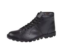Grafters Mens Monkey Boots Black Leather Wellington Boots Size 4