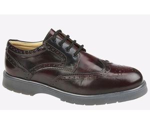 Grafters Woolsington Leather Mens - Burgundy - Size UK 10